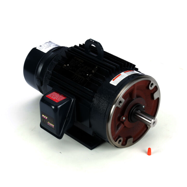 Brake Motor, 3 & 2 HP, 3 Ph, 60 & 50 Hz, 230/460 & 190/380 V, 1800 & 1500 RPM, 182TC Frame, TENV