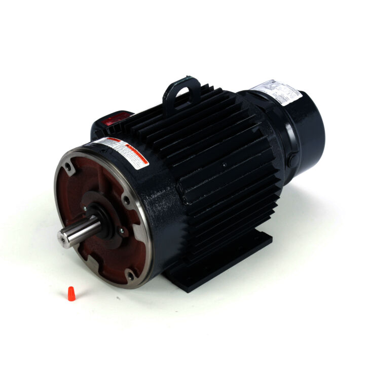 Brake Motor, 3 & 2 HP, 3 Ph, 60 & 50 Hz, 230/460 & 190/380 V, 1800 & 1500 RPM, 182TC Frame, TENV