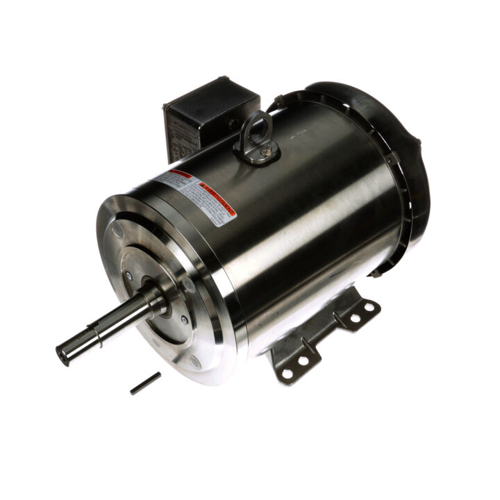 Washdown Pump Motor, 3 & 2 HP, 3 Ph, 60 & 50 Hz, 230/460 & 190/380 V, 1800 & 1500 RPM, 182JM Frame, TEFC