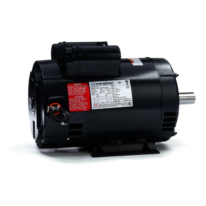 Pressure Washer Motor, 5 HP, 1 Ph, 60 Hz, 208-230 V, 1800 RPM, 184T Frame, DP