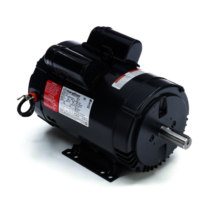 Pressure Washer Motor, 5 HP, 1 Ph, 60 Hz, 208-230 V, 1800 RPM, 184T Frame, DP