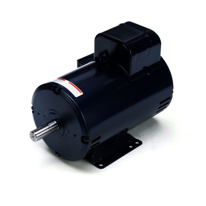 Air Compressor Motor, 7.50 HP, 1 Ph, 60 Hz, 208-230 V, 3600 RPM, 184T Frame, DP