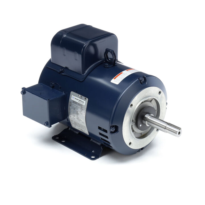 Close-Coupled Pump Motor, 5 HP, 1 Ph, 60 Hz, 230 V, 3600 RPM, 184JM Frame, DP