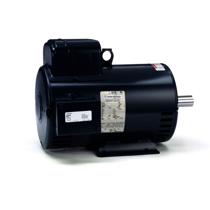 Air Compressor Motor, 7.50 HP, 1 Ph, 60 Hz, 208-230 V, 3600 RPM, 184T Frame, DP