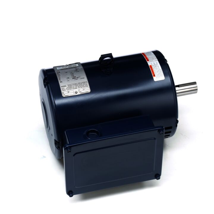 Air Compressor Motor, 5 HP, 1 Ph, 60 Hz, 208-230 V, 1800 RPM, 184T Frame, DP