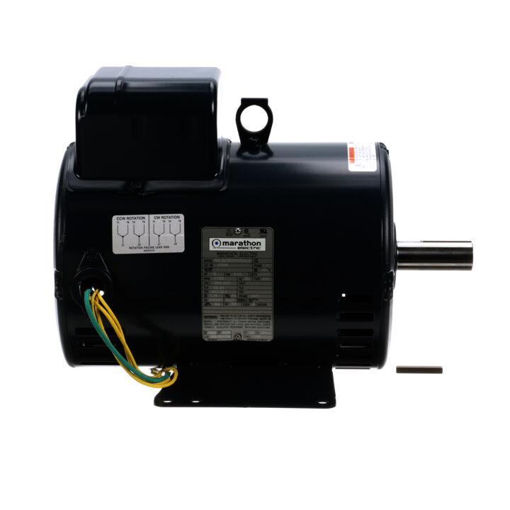 Pressure Washer Motor, 5 HP, 1 Ph, 60 Hz, 208-230 V, 1800 RPM, 184T Frame, DP