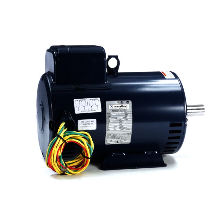 Crop Dryer Motor, 5 & 7 HP, 1 Ph, 60 & 60 Hz, 230 & 230 V, 3600 & 3600 RPM, 184TZ Frame, DPAO