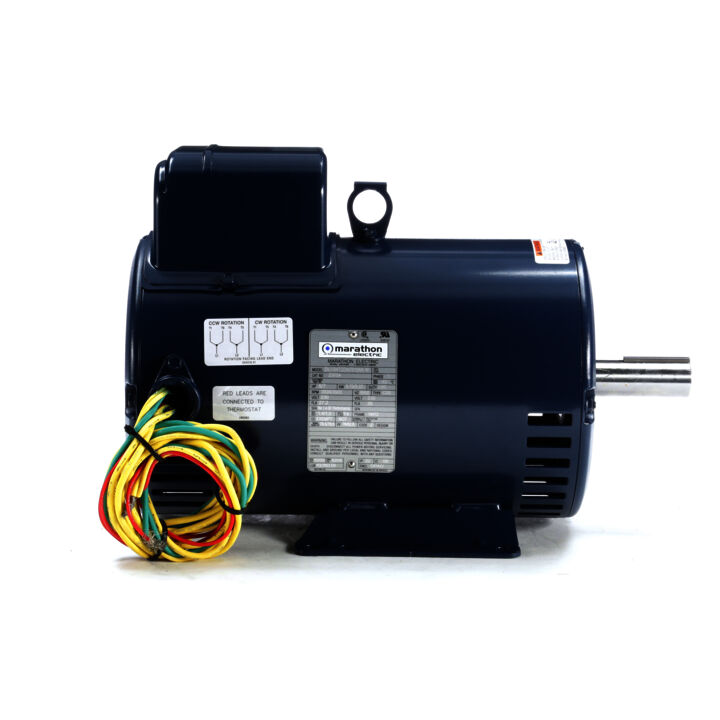 Crop Dryer Motor, 5 & 7 HP, 1 Ph, 60 & 60 Hz, 230 & 230 V, 3600 & 3600 RPM, 184TZ Frame, DPAO