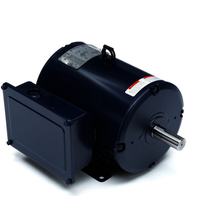 General Purpose Motor, 3 HP, 1 Ph, 60 Hz, 115/208-230 V, 1800 RPM, 184T Frame, DP