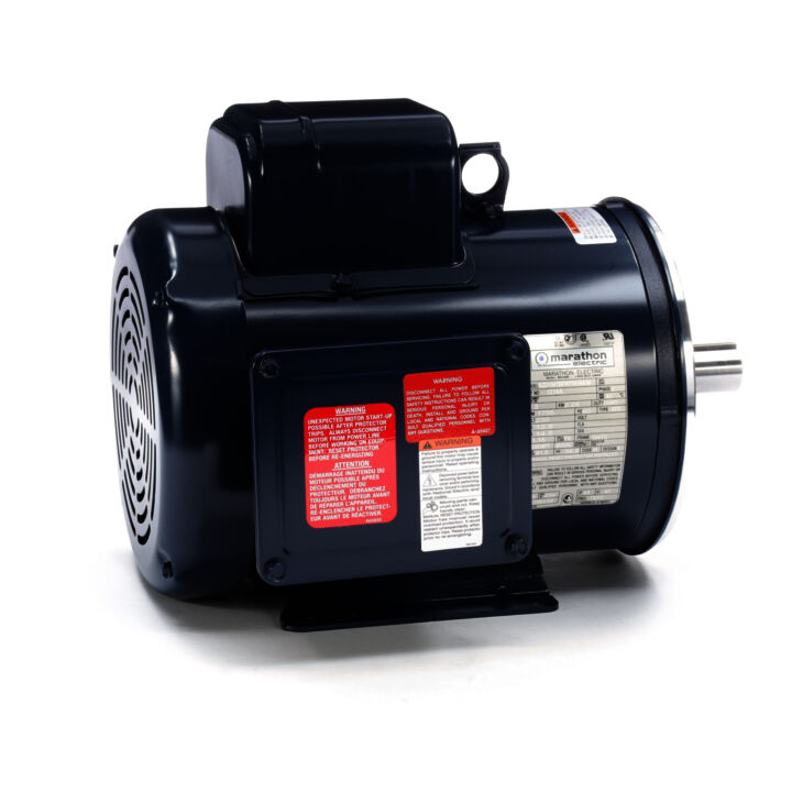 Pressure Washer Motor, 3 HP, 1 Ph, 60 Hz, 230 V, 1800 RPM, 184TC Frame, TEFC