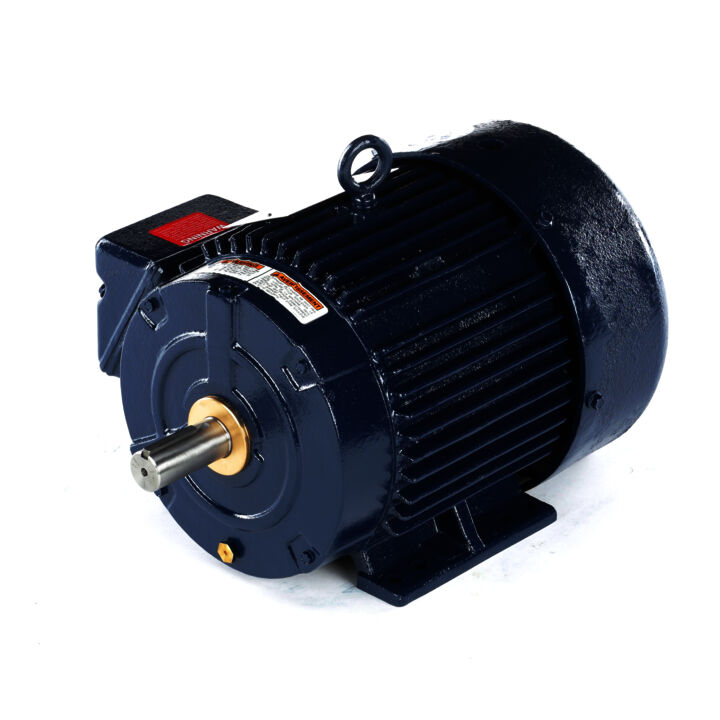 Severe Duty Motor, 5 HP, 3 Ph, 60 Hz, 575 V, 1800 RPM, 184T Frame, TEFC