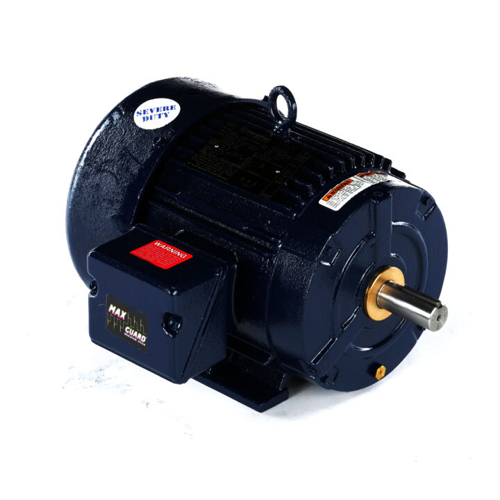 Severe Duty Motor, 5 HP, 3 Ph, 60 Hz, 575 V, 1800 RPM, 184T Frame, TEFC