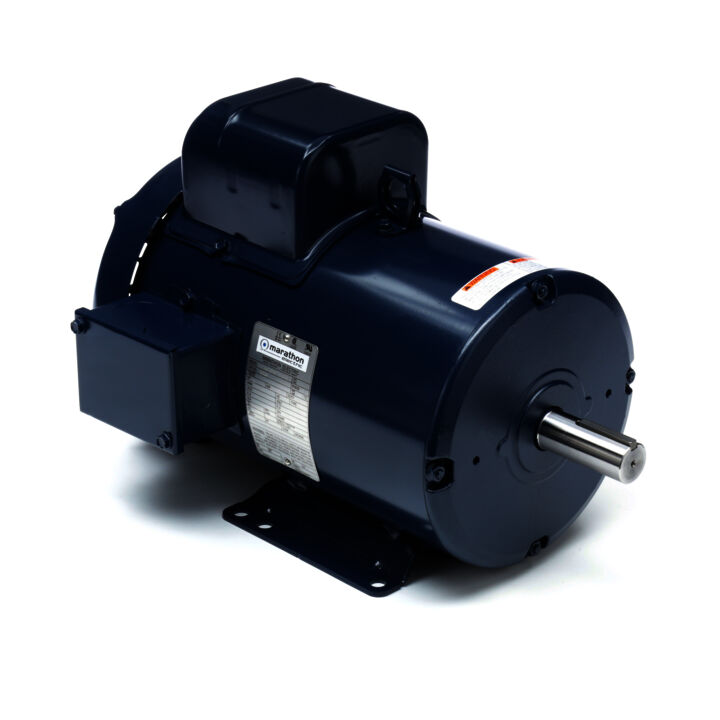 General Purpose Motor, 5 HP, 1 Ph, 60 Hz, 208-230 V, 3600 RPM, 184T Frame, TEFC