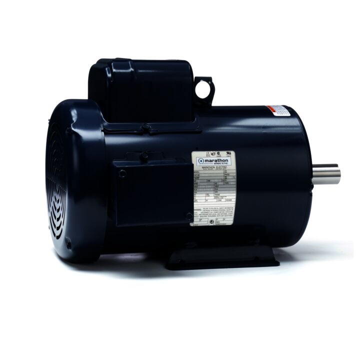 General Purpose Motor, 5 HP, 1 Ph, 60 Hz, 208-230 V, 3600 RPM, 184T Frame, TEFC