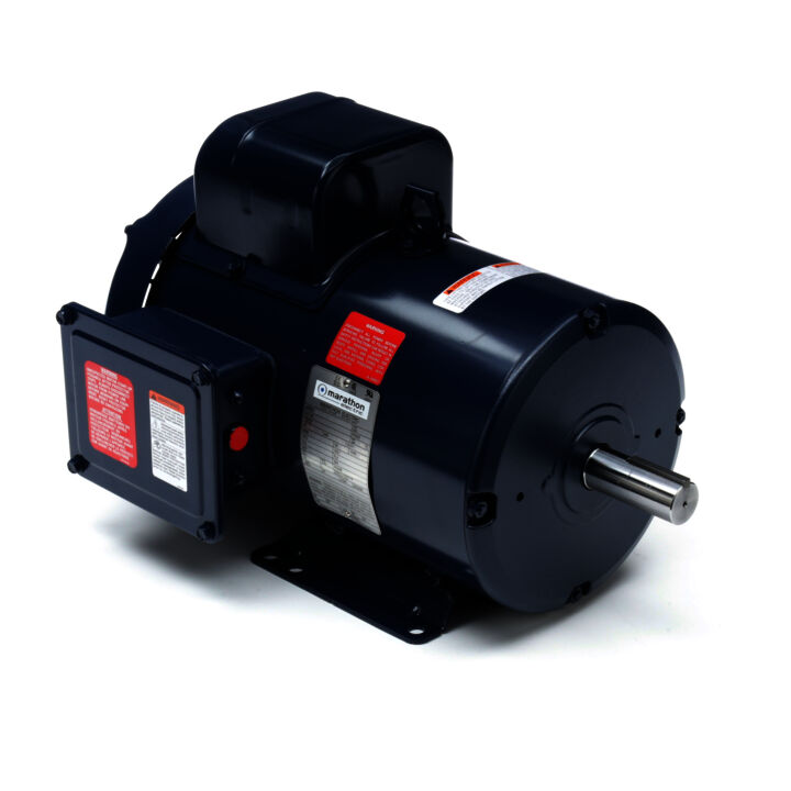 General Purpose Farm Duty Motor, 5 HP, 1 Ph, 60 Hz, 208-230 V, 1800 RPM, 184T Frame, TEFC