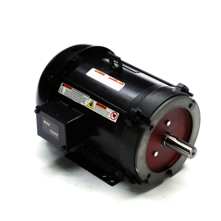 Fan & Blower Motor, 5 HP, 3 Ph, 90 Hz, 230/460 V, 1800 RPM, 184TC Frame, TEFC