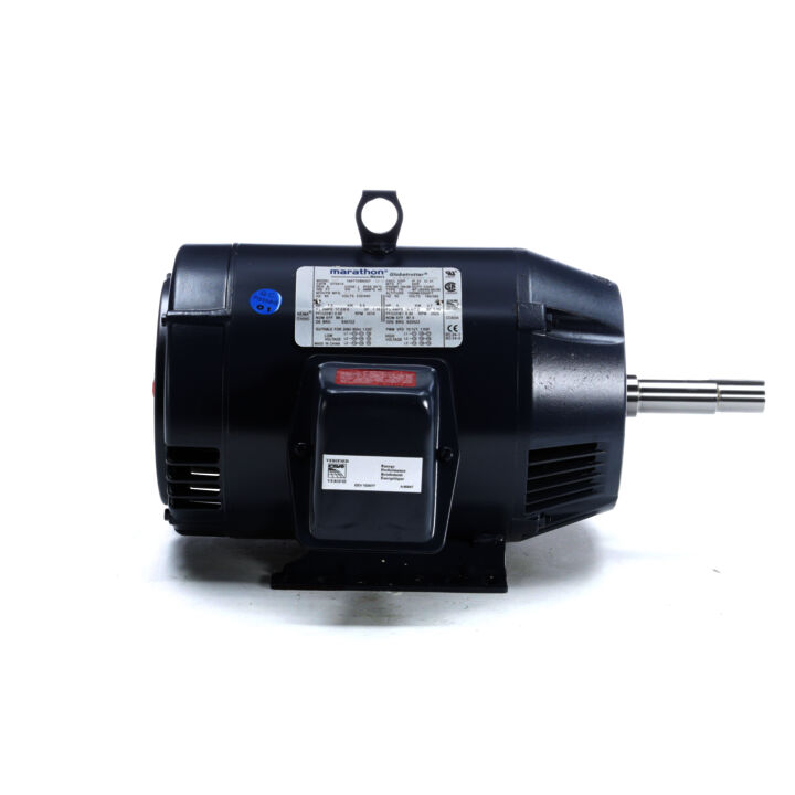 Close-Coupled Pump Motor, 7.50 & 5 HP, 3 Ph, 60 & 50 Hz, 230/460 & 190/380 V, 3600 & 3000 RPM, 184JM Frame, DP