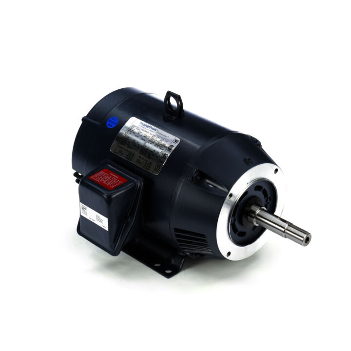 Close-Coupled Pump Motor, 3 & 2 HP, 3 Ph, 60 & 50 Hz, 208-230/460 & 190/380 V, 1800 & 1500 RPM, 182JM Frame, DP