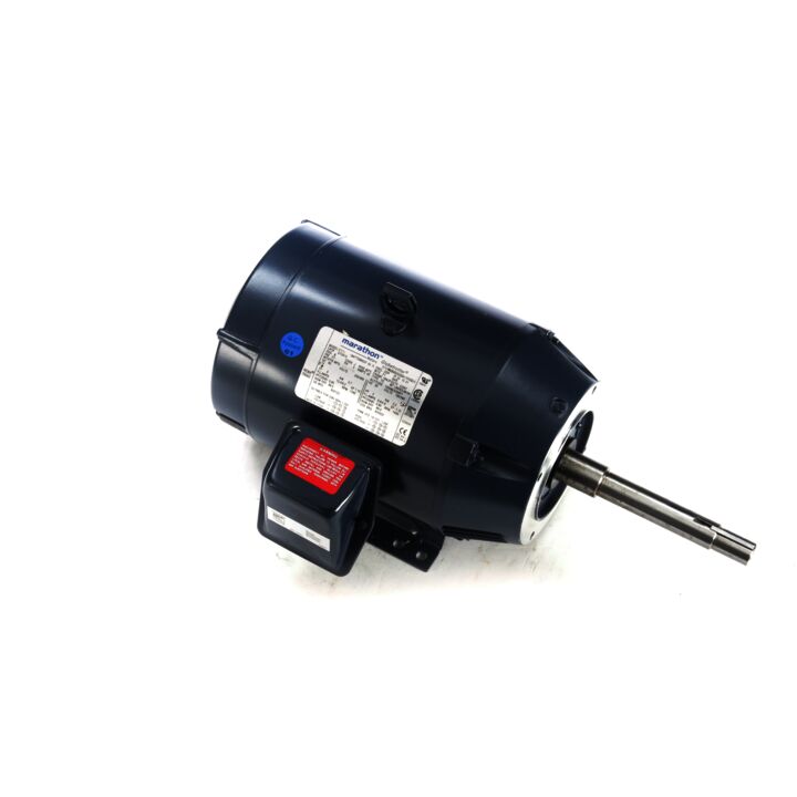 Close-Coupled Pump Motor, 5 & 3 HP, 3 Ph, 60 & 50 Hz, 230/460 & 190/380 V, 1800 & 1500 RPM, 184JP Frame, DP