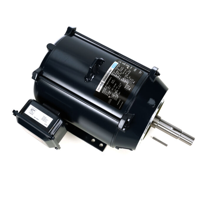 Close-Coupled Pump Motor, 7.50 & 5 HP, 3 Ph, 60 & 50 Hz, 230/460 & 190/380 V, 3600 & 3000 RPM, 184JM Frame, DP