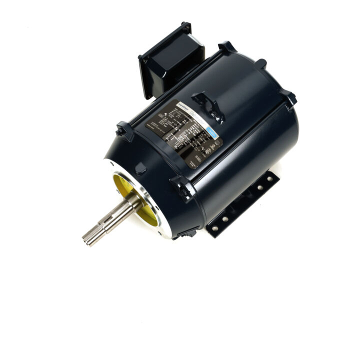 Close-Coupled Pump Motor, 5 & 3 HP, 3 Ph, 60 & 50 Hz, 230/460 & 190/380 V, 1800 & 1500 RPM, 184JM Frame, DP