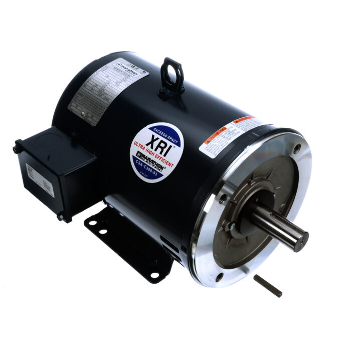 General Purpose Motor, 7.50 & 5 HP, 3 Ph, 60 & 50 Hz, 230/460 & 190/380 V, 3600 & 3000 RPM, 184TC Frame, DP