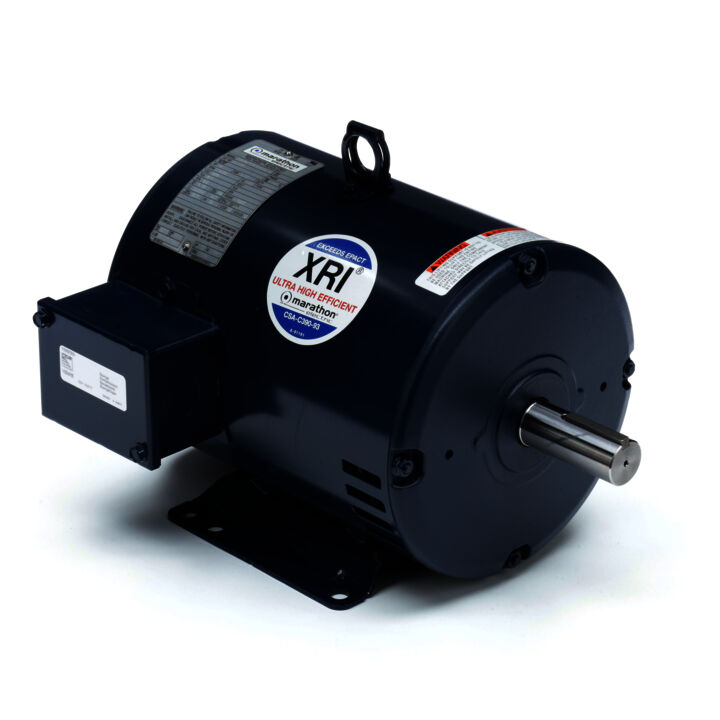 General Purpose Motor, 5 HP, 3 Ph, 60 Hz, 575 V, 1800 RPM, 184T Frame, DP