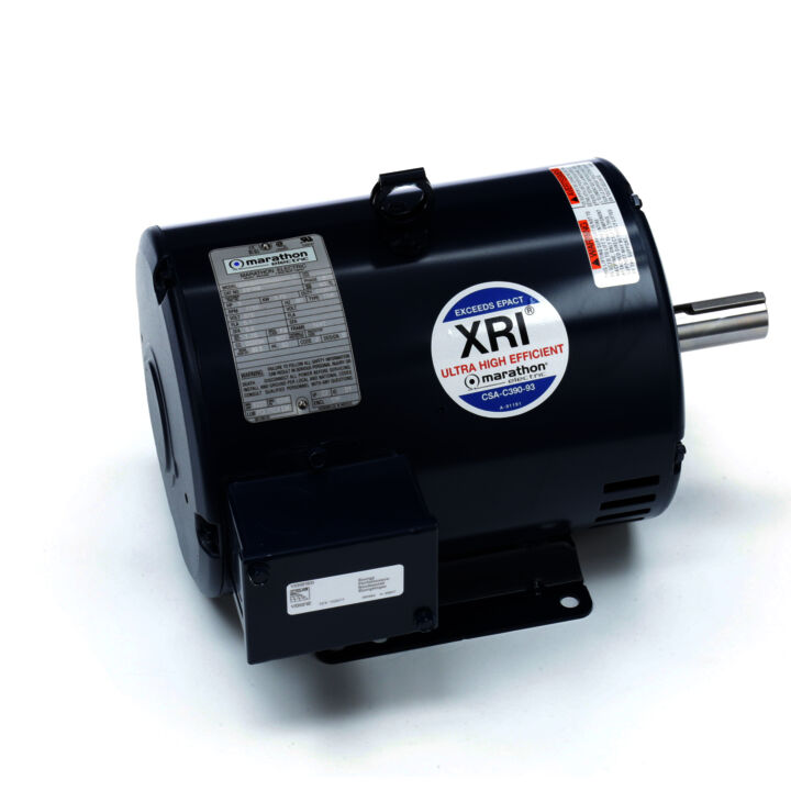 General Purpose Motor, 5 HP, 3 Ph, 60 Hz, 575 V, 1800 RPM, 184T Frame, DP