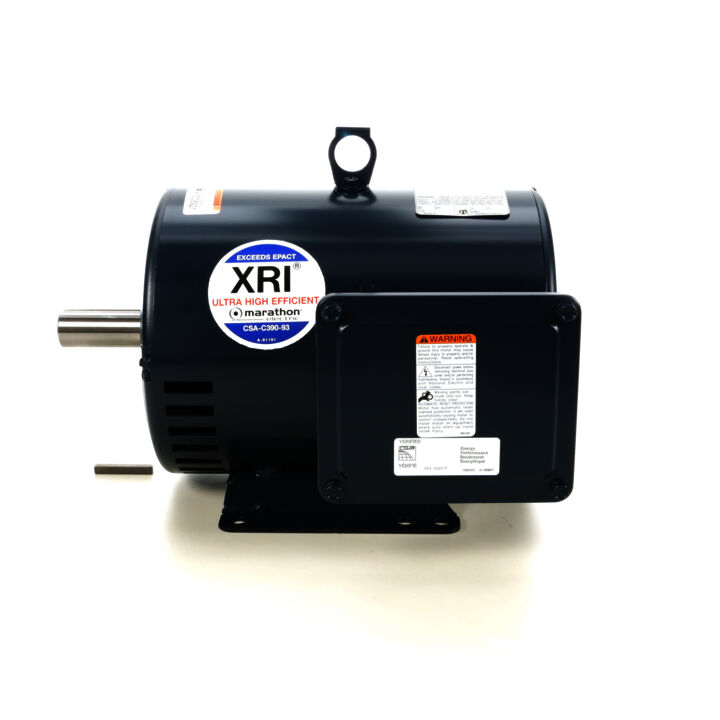 General Purpose Motor, 5 HP, 3 Ph, 60 Hz, 575 V, 1800 RPM, 184T Frame, DP