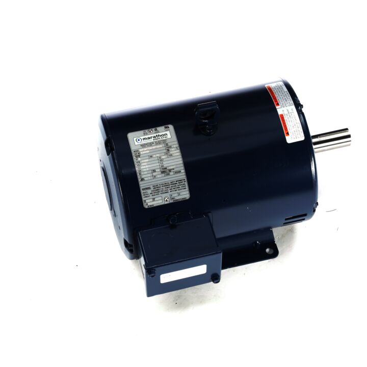 General Purpose Motor, 5 HP, 3 Ph, 60 Hz, 200 V, 1800 RPM, 184T Frame, DP