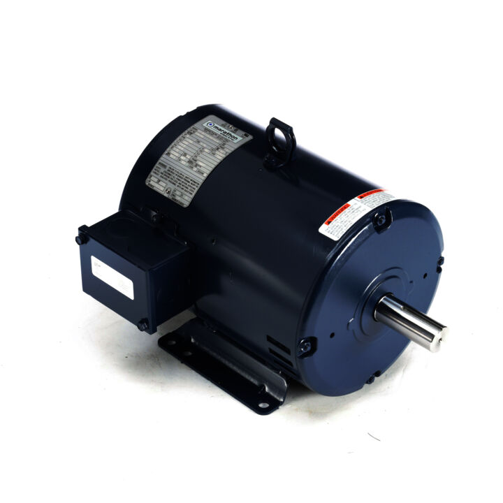 General Purpose Motor, 5 HP, 3 Ph, 60 Hz, 200 V, 1800 RPM, 184T Frame, DP
