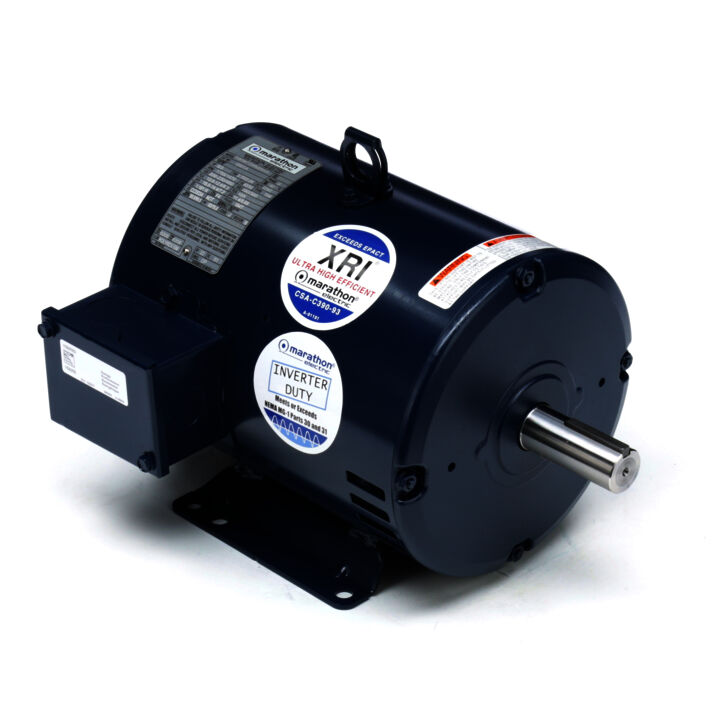 General Purpose Motor, 5 & 3 HP, 3 Ph, 60 & 50 Hz, 230/460 & 190/380 V, 1800 & 1500 RPM, 184T Frame, DP