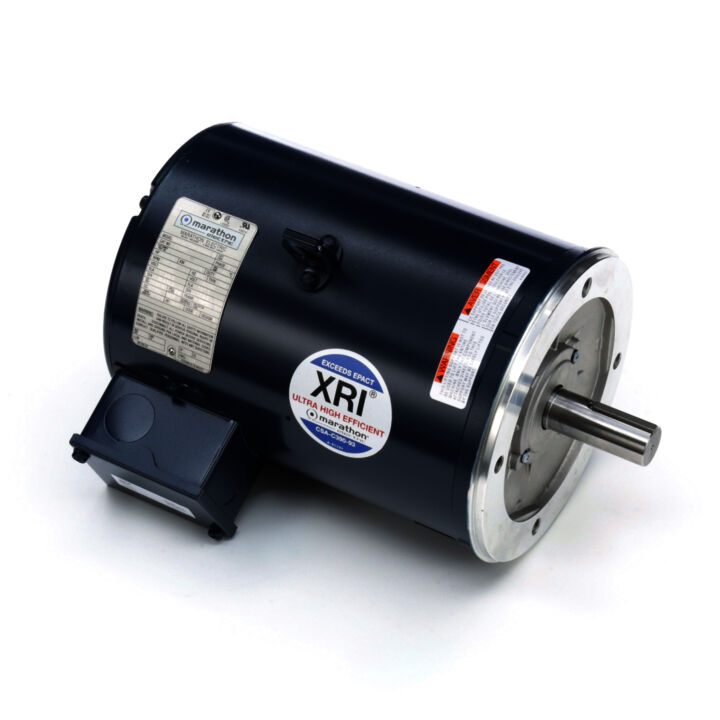 General Purpose Motor, 7.50 & 5 HP, 3 Ph, 60 & 50 Hz, 230/460 & 190/380 V, 3600 & 3000 RPM, 184TC Frame, DP