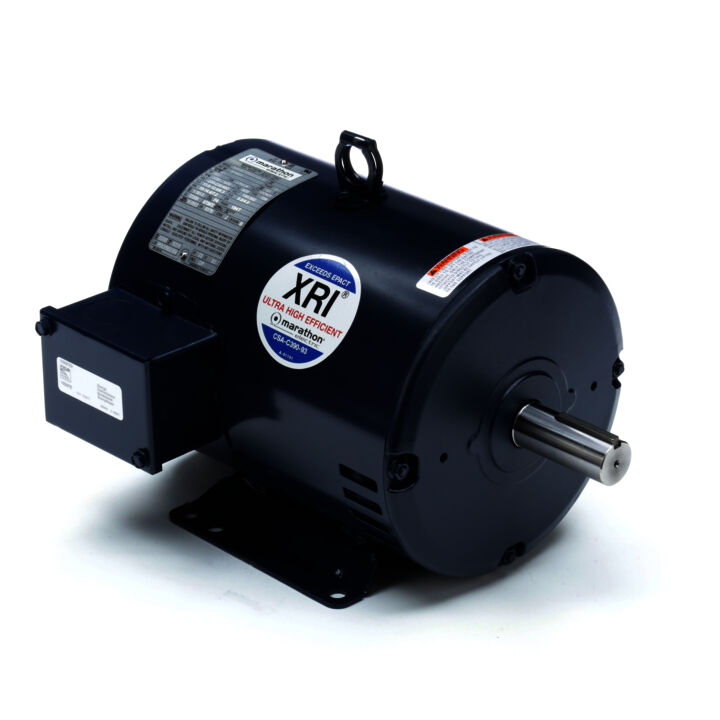 General Purpose Motor, 5 & 3 HP, 3 Ph, 60 & 50 Hz, 208-230/460 & 190/380 V, 1800 & 1500 RPM, 184T Frame, DP
