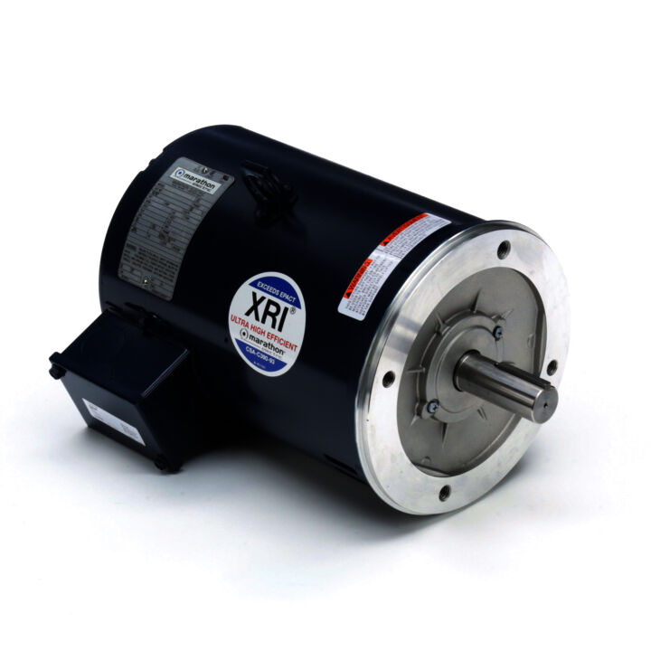 General Purpose Motor, 7.50 & 5 HP, 3 Ph, 60 & 50 Hz, 230/460 & 190/380 V, 3600 & 3000 RPM, 184TC Frame, DP