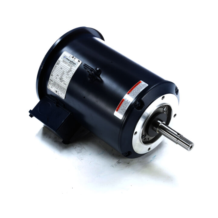 Close-Coupled Pump Motor, 7.50 & 5 HP, 3 Ph, 60 & 50 Hz, 230/460 & 190/380 V, 3600 & 3000 RPM, 184JMV Frame, DP