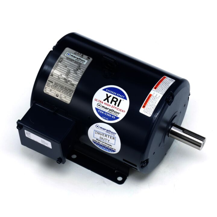 General Purpose Motor, 5 & 3 HP, 3 Ph, 60 & 50 Hz, 230/460 & 190/380 V, 1800 & 1500 RPM, 184T Frame, DP