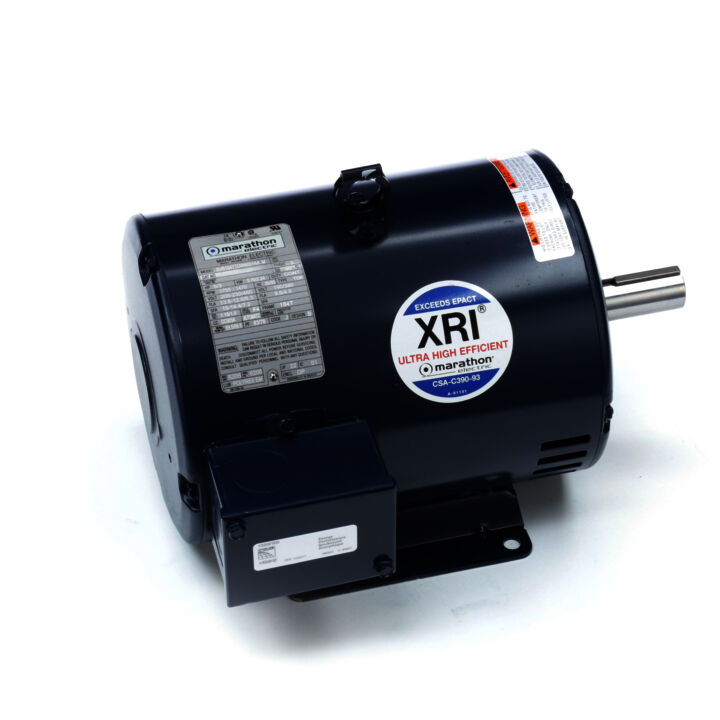 General Purpose Motor, 5 & 3 HP, 3 Ph, 60 & 50 Hz, 208-230/460 & 190/380 V, 1800 & 1500 RPM, 184T Frame, DP