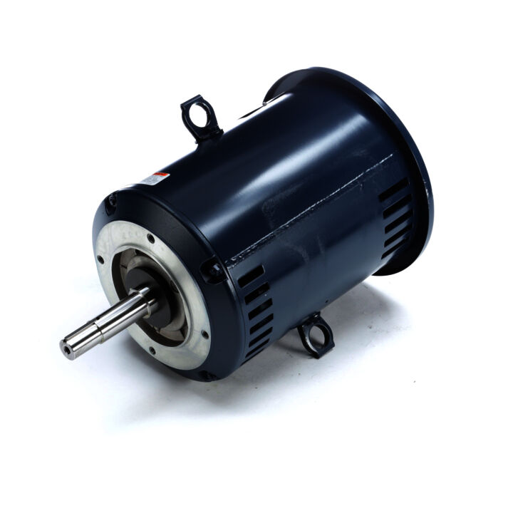 Close-Coupled Pump Motor, 5 & 3 HP, 3 Ph, 60 & 50 Hz, 230/460 & 190/380 V, 1800 & 1500 RPM, 184JMV Frame, DP