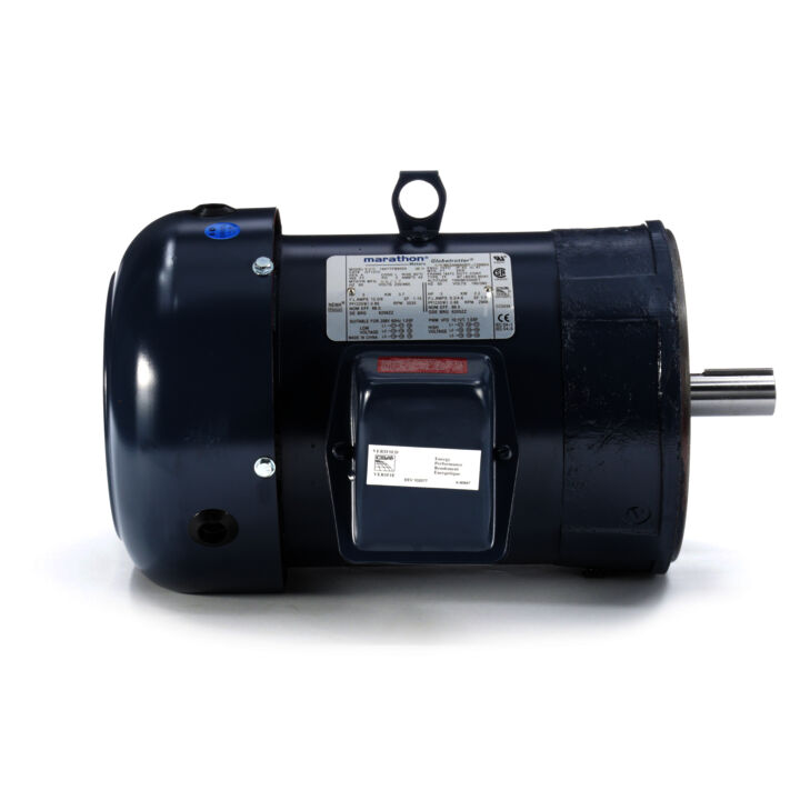 General Purpose Motor, 5 & 3 HP, 3 Ph, 60 & 50 Hz, 230/460 & 190/380 V, 3600 & 3000 RPM, 184TC Frame, TEFC