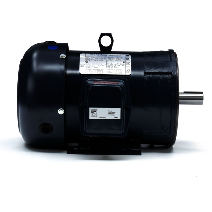 General Purpose Motor, 5 & 3 HP, 3 Ph, 60 & 50 Hz, 230/460 & 190/380 V, 3600 & 3000 RPM, 184TC Frame, TEFC