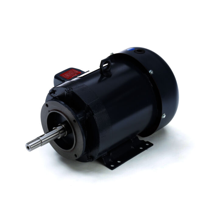 Close-Coupled Pump Motor, 5 & 3 HP, 3 Ph, 60 & 50 Hz, 230/460 & 190/380 V, 1800 & 1500 RPM, 184JM Frame, TEFC