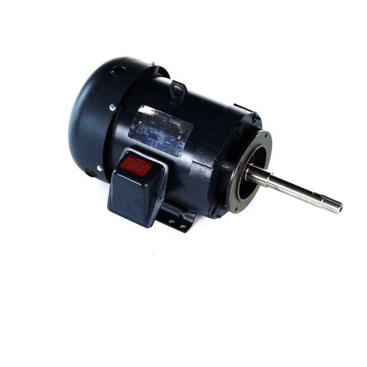 Close-Coupled Pump Motor, 5 HP, 3 Ph, 60 Hz, 575 V, 1800 RPM, 184JP Frame, TEFC