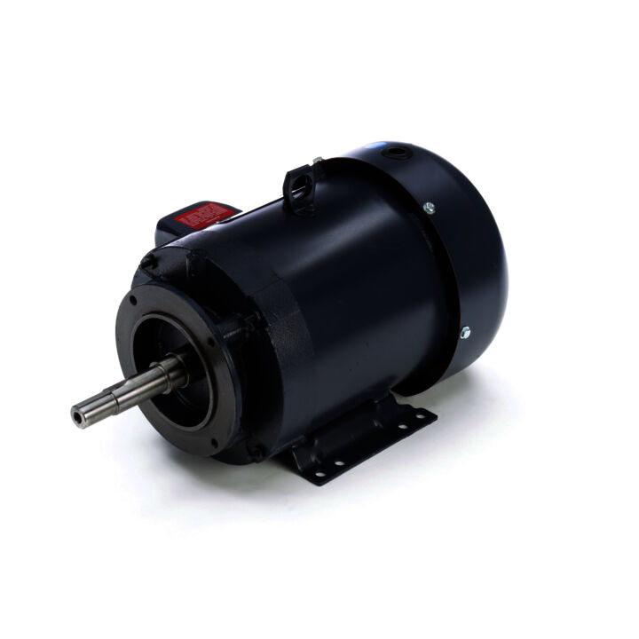Close-Coupled Pump Motor, 5 HP, 3 Ph, 60 Hz, 575 V, 3600 RPM, 184JM Frame, TEFC