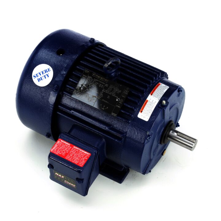 Severe Duty Motor, 5 HP, 3 Ph, 60 Hz, 460 V, 3600 RPM, 184T Frame, TEFC