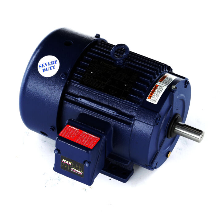 Severe Duty Motor, 5 HP, 3 Ph, 60 Hz, 575 V, 1800 RPM, 184T Frame, TEFC