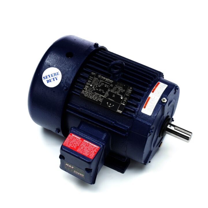 Severe Duty Motor, 5 HP, 3 Ph, 60 Hz, 460 V, 1800 RPM, 184T Frame, TEFC