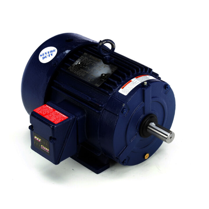 Severe Duty Motor, 5 HP, 3 Ph, 60 Hz, 460 V, 3600 RPM, 184T Frame, TEFC
