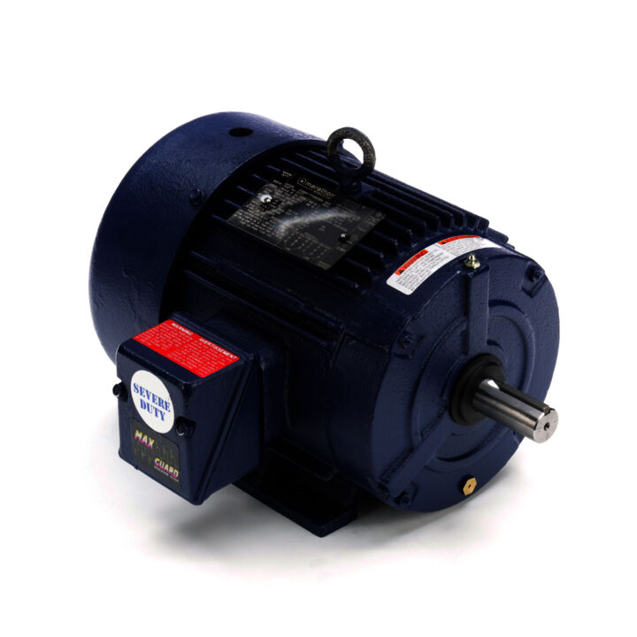 Severe Duty Motor, 5 HP, 3 Ph, 60 Hz, 230/460 V, 3600 RPM, 184T Frame, TEFC