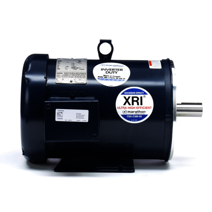 General Purpose Motor, 5 & 3 HP, 3 Ph, 60 & 50 Hz, 230/460 & 190/380 V, 3600 & 3000 RPM, 184TC Frame, TEFC